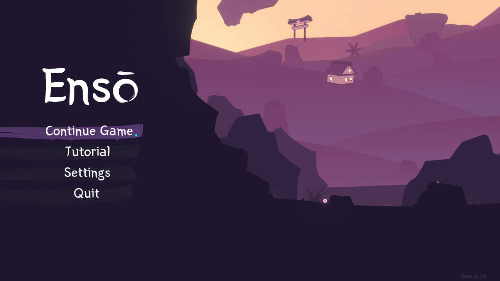 Screenshot of Enso’s Menu UI.