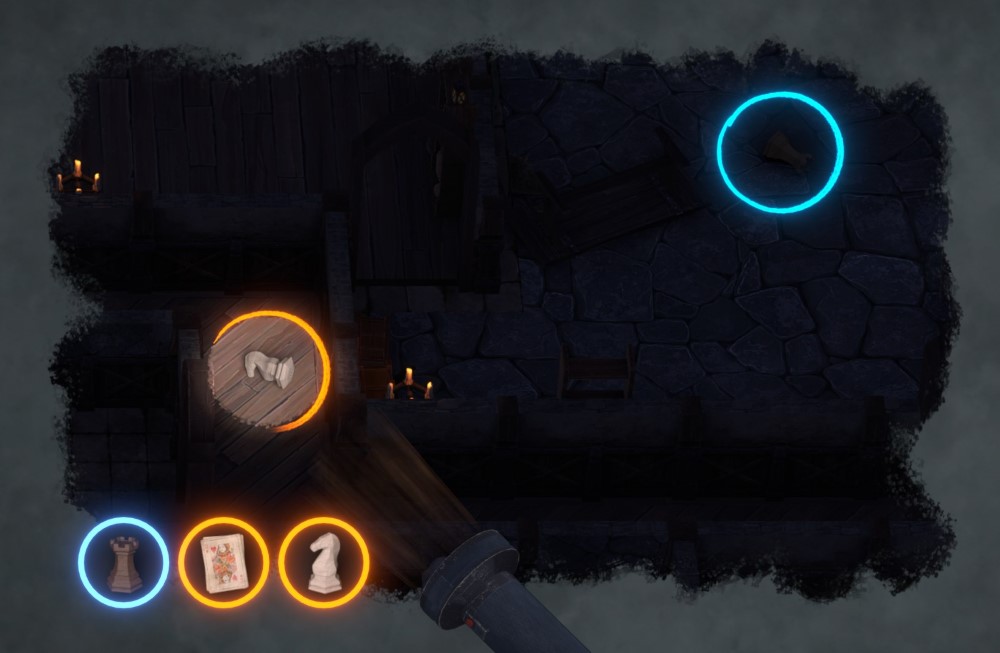 Screenshot of a “find the object” mini-game.